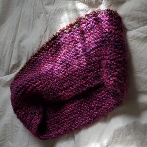 Hand knit collar scarf raapbeeey